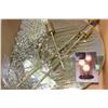 Image 1 : CHANDELIER WITH CRYSTAL LOOK DROP PENDENTS