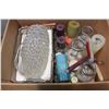 Image 1 : BOX OF CANDLES AND STANDS