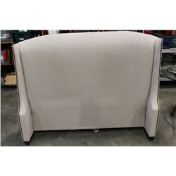 MODERN FABRIC QUEENSIZE NAILHEAD HEADBOARD