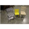 Image 1 : 2 KIDS WOOD CHAIRS AND ROCKER