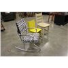 Image 2 : 2 KIDS WOOD CHAIRS AND ROCKER