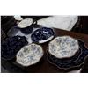Image 3 : 26 PIECE TEMPTATIONS BLUE FLORAL LACE CERAMIC DINNERWARE AND LIDDED MUG SET