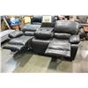Image 2 : BRAND NEW BROWN PALOMINO FABRIC SOFA SET, WITH COUNTOURED MEMORY FOAM SEATS, WHITE BROWN STITCHING, 
