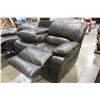 Image 3 : BRAND NEW BROWN PALOMINO FABRIC SOFA SET, WITH COUNTOURED MEMORY FOAM SEATS, WHITE BROWN STITCHING, 