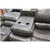Image 4 : BRAND NEW BROWN PALOMINO FABRIC SOFA SET, WITH COUNTOURED MEMORY FOAM SEATS, WHITE BROWN STITCHING, 