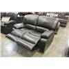 Image 7 : BRAND NEW BROWN PALOMINO FABRIC SOFA SET, WITH COUNTOURED MEMORY FOAM SEATS, WHITE BROWN STITCHING, 