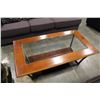 Image 1 : MODERN GLASSTOP 2 TIER COFFEE TABLE