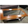 Image 2 : MODERN GLASSTOP 2 TIER COFFEE TABLE