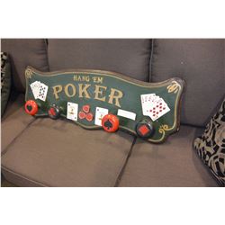 HANG EM NOVELTY POKER COAT RACK