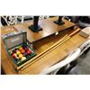 Image 1 : SET OF BELGIUM POOL BALLS AND TWO CUES AND BRIDGE