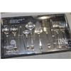 Image 3 : CASED FLATWARE AND TEN PIECE SERVING SET