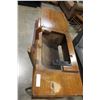 Image 2 : ANTIQUE OAK SEWING MACHINE CABINET ONLY