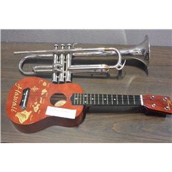 YAMAHA TRUMPET AND UKEKELE