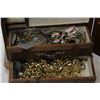 Image 3 : WOOD JEWELERY BOX WITH CONTENTS