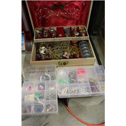 THREE JEWELLRY BOXES WITH CONTENTS