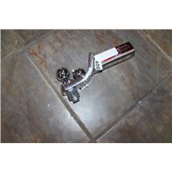 MASTERLOCK STAINLESS 2 INCH DROP 3/4 INCH RISE 6000LB HITCH WITH INTER CHANGEABLE 2 INCH BALL AND 1 