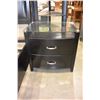 Image 1 : NEW FLOOR MODEL MODERN 2 DRAWER GLASS TOP ENDTABLE RETAIL $349
