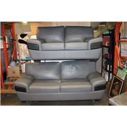 GREY MODERN SOFA AND LOVESEAT