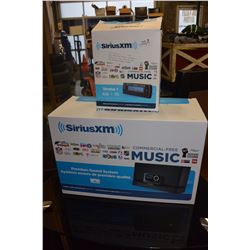 NEW OVERSTOCK SERIUS STRATUS 7 SATELLITE RADIO AND CAR SET AND PREMIUM SOUND SYSTEM