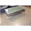 Image 1 : GLASS TOP METAL COFFEE TABLE