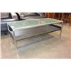 Image 2 : GLASS TOP METAL COFFEE TABLE