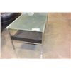 Image 3 : GLASS TOP METAL COFFEE TABLE