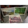Image 1 : 3 COUNTRY SCENE FRAMED PRINTS