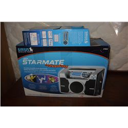 NEW OVERSTOCK STARMATE REPLAY SATELLITE RADIO BOOMBOX AND STARMATE REPLAY ALL IN ONE BOX