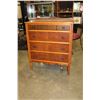 Image 1 : VINTAGE 4 DRAWER WALNUT DRESSER