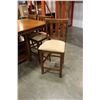 Image 6 : BAR HEIGHT TABLE WITH STORAGE AND 6 STOOLS, AND HIDDEN LEAF