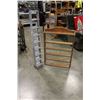 Image 1 : WOOD WALL MOUNTED DISPLAY SHELF AND METAL STAND