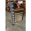 Image 3 : WOOD WALL MOUNTED DISPLAY SHELF AND METAL STAND