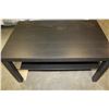 Image 3 : TWO TIER BLACK COFFEE TABLE