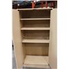 Image 3 : TWO DOOR PINE PANTRY SHELF FIVE FOOT TALL