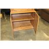 Image 4 : PINE STORAGE SHELF WITH DROP FRONT DESK