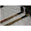 Image 4 : TWO VINTAGE WOOD HOCKEY STICKS