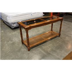 GLASSTOP SOFA TABLE