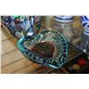 Image 2 : MURANO GLASS HANDLED VASE AND SMALL ASHTRAY