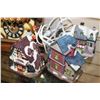 Image 3 : VINTAGE CUCKOO CLOCK NO WEIGHTS AND THREE ILLUMINATED CHRISTMAS HOUSES
