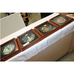 FOUR FRAMED COLLECTOR PLATES