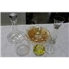 Image 1 : LOT OF EARLY GLASSWARE AND CRYSTAL DECANTER