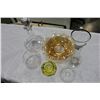 Image 2 : LOT OF EARLY GLASSWARE AND CRYSTAL DECANTER
