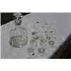 Image 1 : LOT OF CRYSTAL DARQUE LIQUOR GLASSES AND SHIPS DECANTER