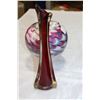 Image 4 : ART GLASS VASE AND RUBY VASE
