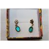 Image 2 : TWO PAIR OF 14KT PLATED EARRINGS