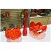 Image 6 : TWO ART GLASS BOWLS AND VASE