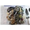 Image 2 : BAG OF SILVER PLATE CUTLERY AND BAG OF COLLECTIBLES