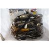 Image 5 : BAG OF SILVER PLATE CUTLERY AND BAG OF COLLECTIBLES