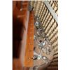 Image 3 : WOOD CRATE OF COLLECTIBLES AND VINTAGE BASKET WITH SPOON RACKS AND SPOONS