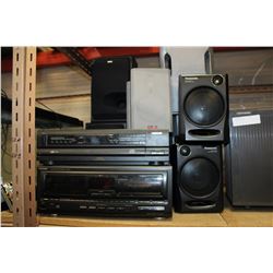 LARGE LOT OF SPEAKER AND CD CHANGERS